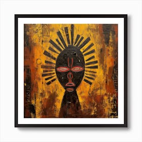 African Mask 11 Art Print