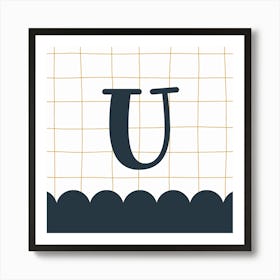 Letter U Art Print