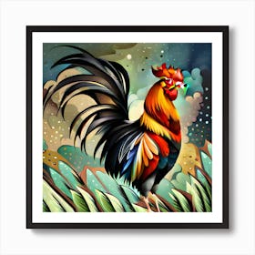 Rooster Art Print