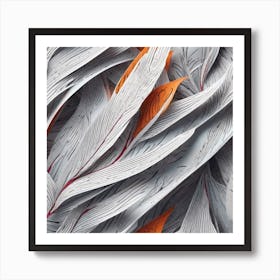 Paper Feathers Art Print