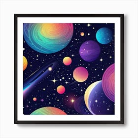 Galaxy Wallpaper 19 Art Print