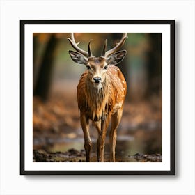 Deer In The Forest 5 Art Print