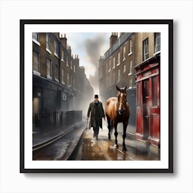 Old English Street Art Print