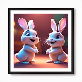 Bunny Rabbits Art Print