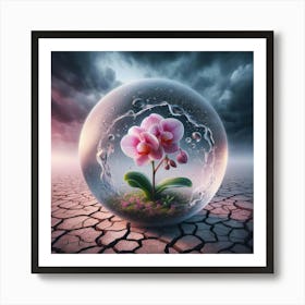 Flower In A Glass 1 Art Print