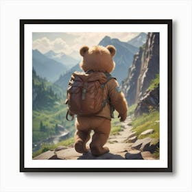 Bear Walks Home Art Print