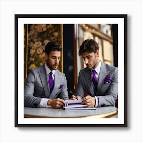 Two Men In Suits 1 Art Print