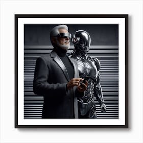 Robot Man 4 Art Print