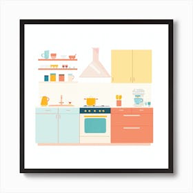 Kitchen Interior 2 Art Print