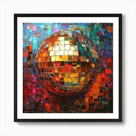 Disco Ball Canvas Art Art Print