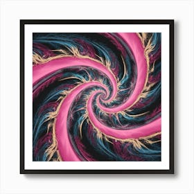 Radiant Spiral of Energy Art Print