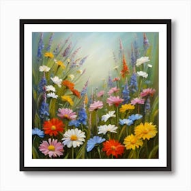 Daisy Field 3 Art Print