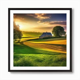 Sunset In The Countryside 28 Art Print