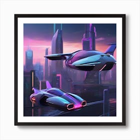 Futuristic Cityscape 5 Art Print