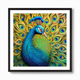 Peacock 10 Art Print