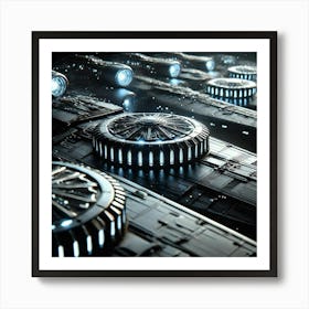 Void Reaver Cruiser Shield Regenerators 1024 Art Print