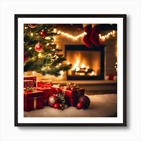 Christmas Tree Stock Videos & Royalty-Free Footage Art Print