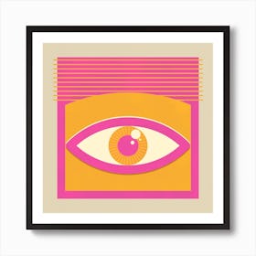 One Look Is Enough Square Art Print