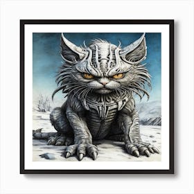 Cat Of Steel Art Print