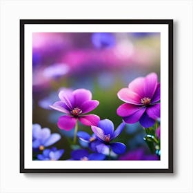 Purple Flowers 2 Art Print