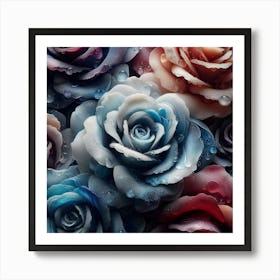 Roses In The Rain 2 Art Print