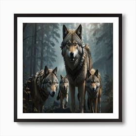 Family Of Wolves Poster