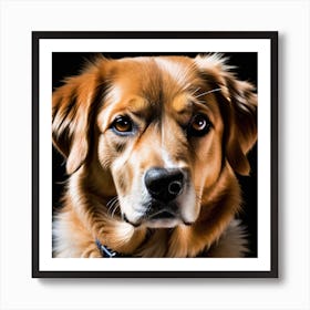 Golden Retriever Portrait 2 Art Print