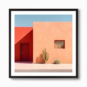 Mexican Minimalisim Style House Summer Photography Art Print