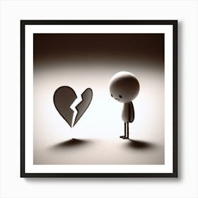 Broken Heart Art Print