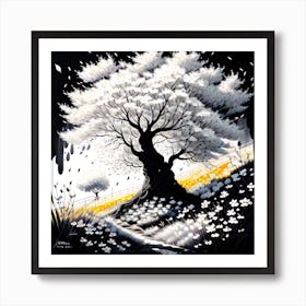 Sakura Tree 4 Art Print
