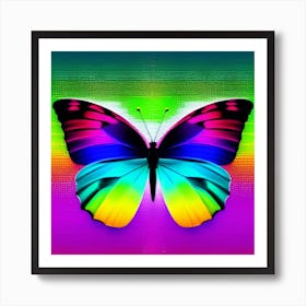 Rainbow Butterfly 7 Art Print