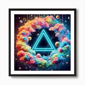 Abstract cloud Art Print