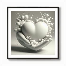 Heart Shaped Hands Art Print