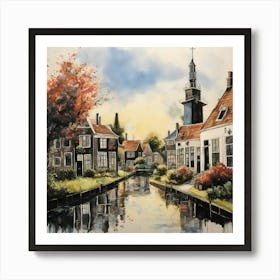 Village In The Netherlands Art Print