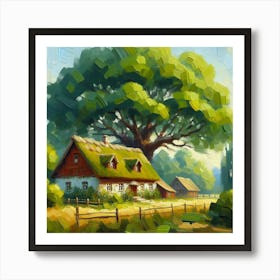 House In The Countryside 1 Art Print