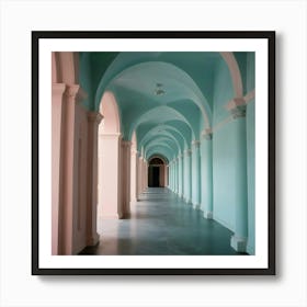 Hallway Stock Videos & Royalty-Free Footage 17 Art Print