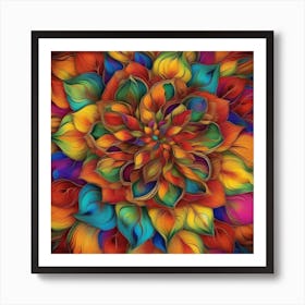 Colorful Flower 1 Art Print