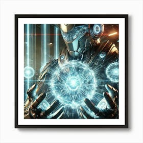 Cascade Sovereignty Scifi Crystal Defenders Deflect Force Fields Art Print