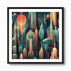 Futuristic Cityscape 19 Poster