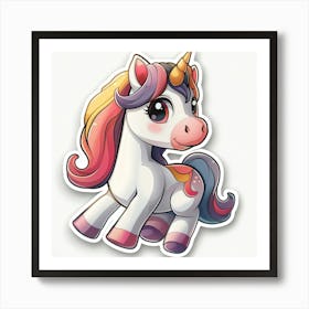 Unicorn Sticker 32 Art Print