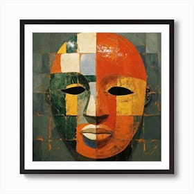 African Mask Art Print