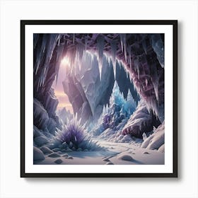 Ice Cave Art Print