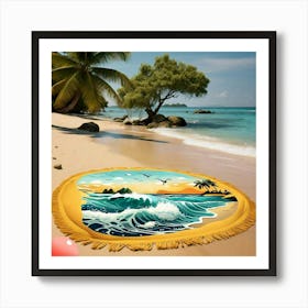 Towel design Island dream Art Print