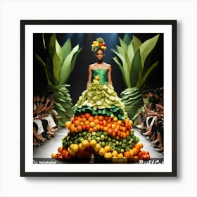 Fruit Dress Art Print