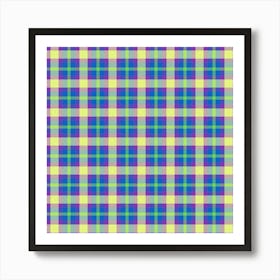 Plaid Fabric 49 Art Print