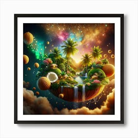 Coconut Island 1 Art Print