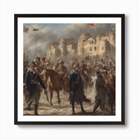 Battle Of Sarajevo Art Print