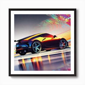 Futuristic Sports Car 29 Art Print