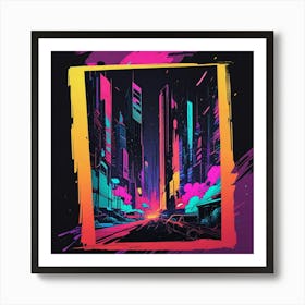 Neon City Art Print