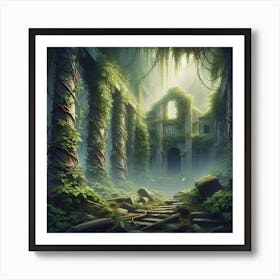 Ruins Of A City Art Print